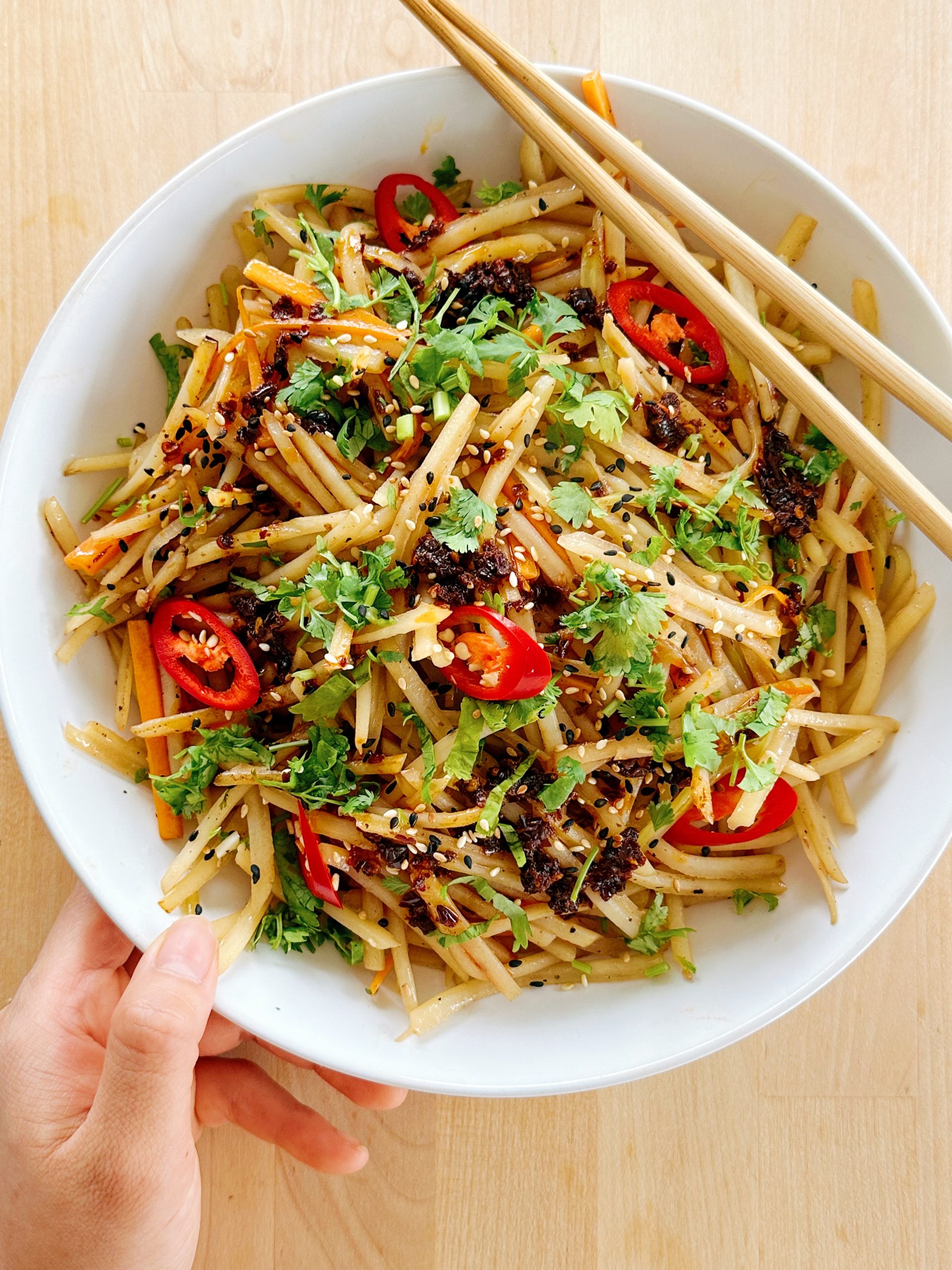 Chinese Shredded Potato Stir-Fry