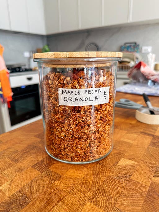 Easy Maple Pecan Granola