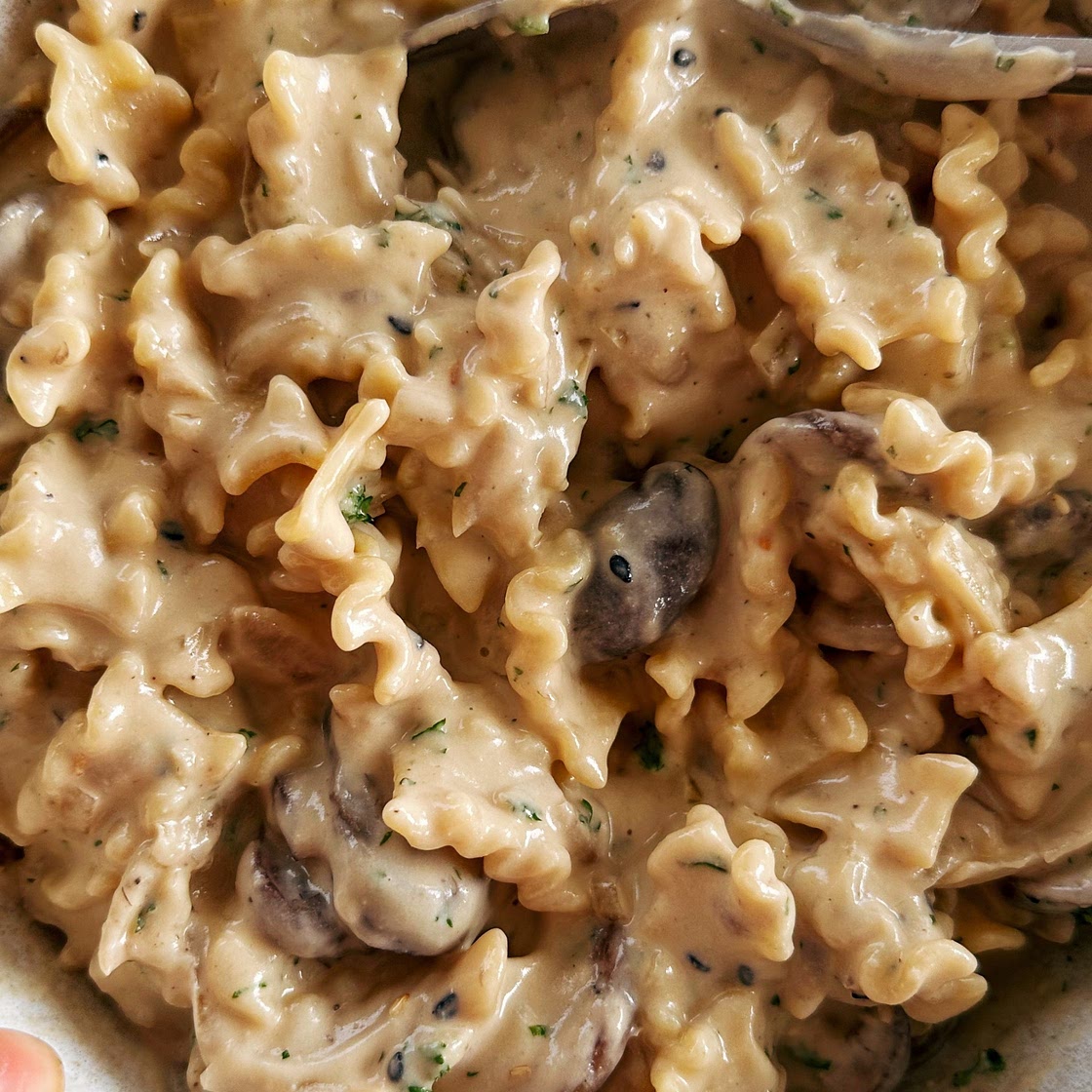 Creamy Miso Mushroom Pasta