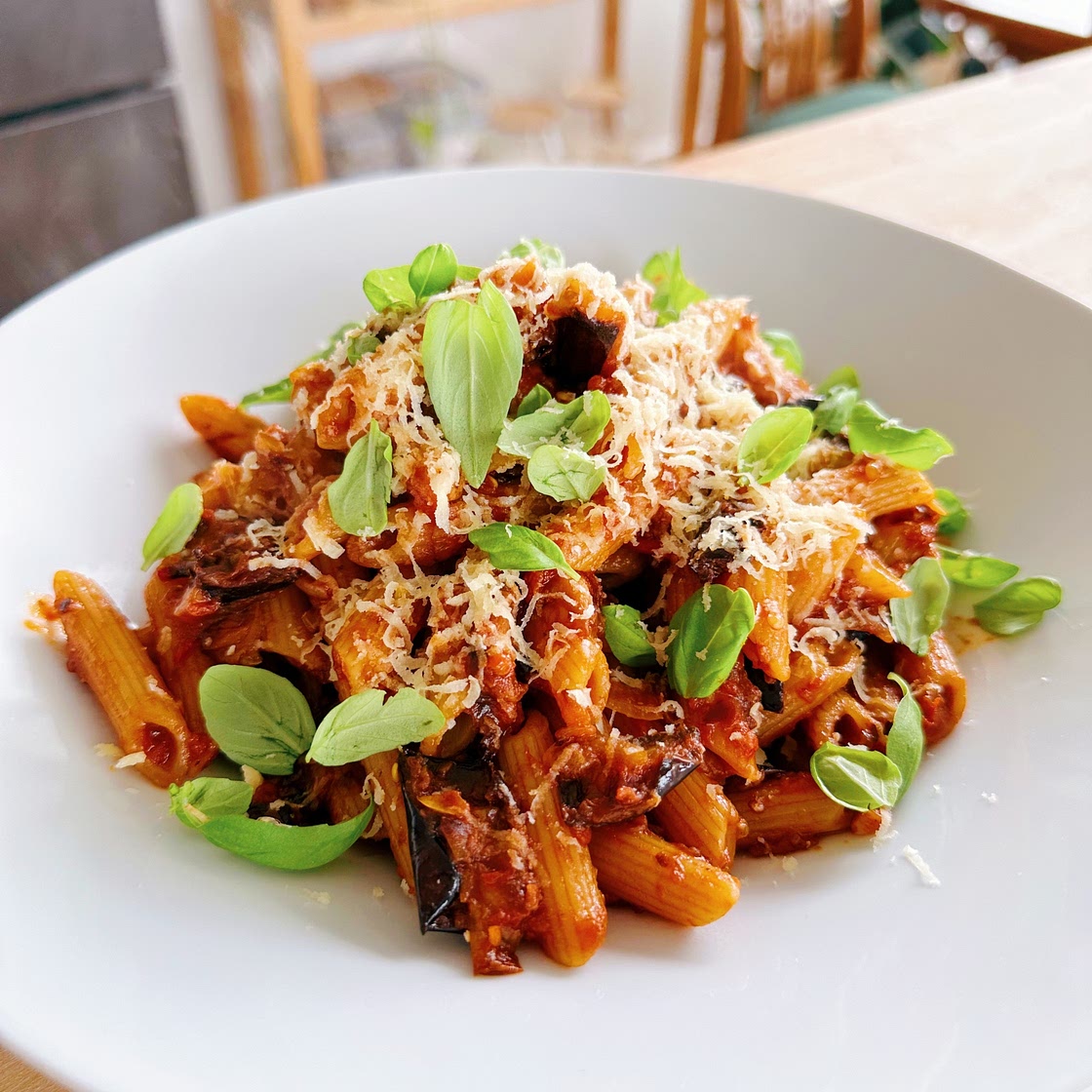 Roasted Eggplant Pomodoro Pasta