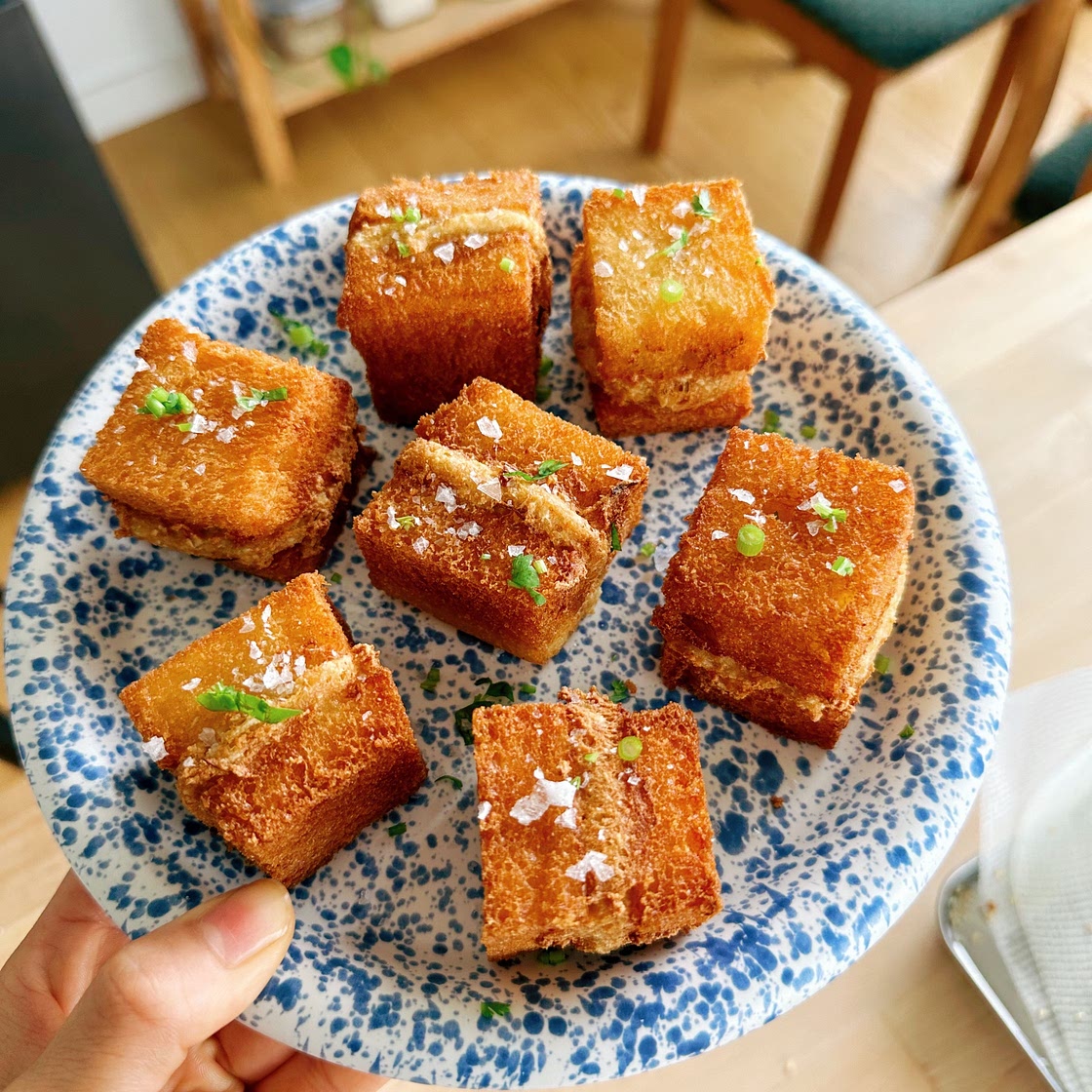 Vegan Menbosha (Prawn Toast)