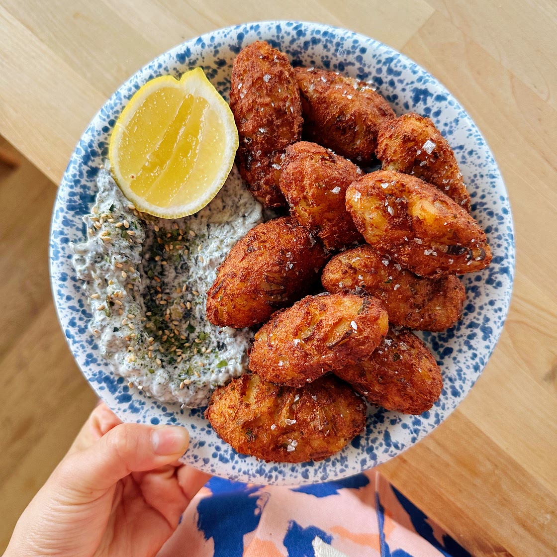Vegan Bolinhos de Bacalhau (Portuguese Salt Cod Fritters)