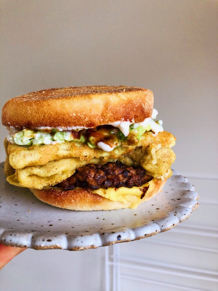 Vegan Folded Brekky Egg