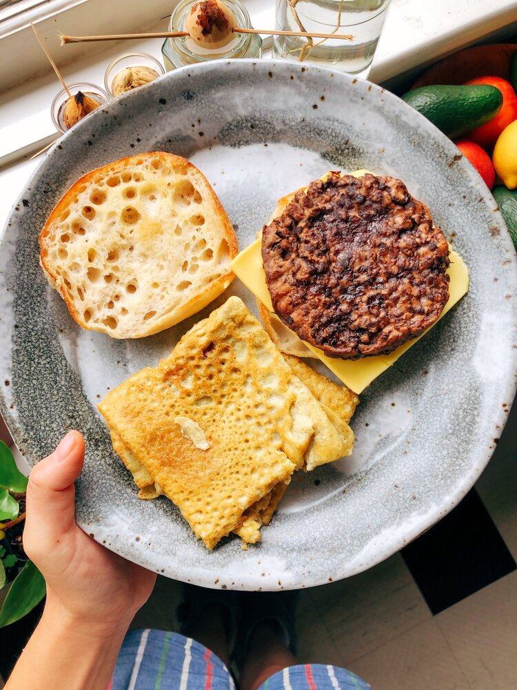 Vegan Folded Brekky Egg