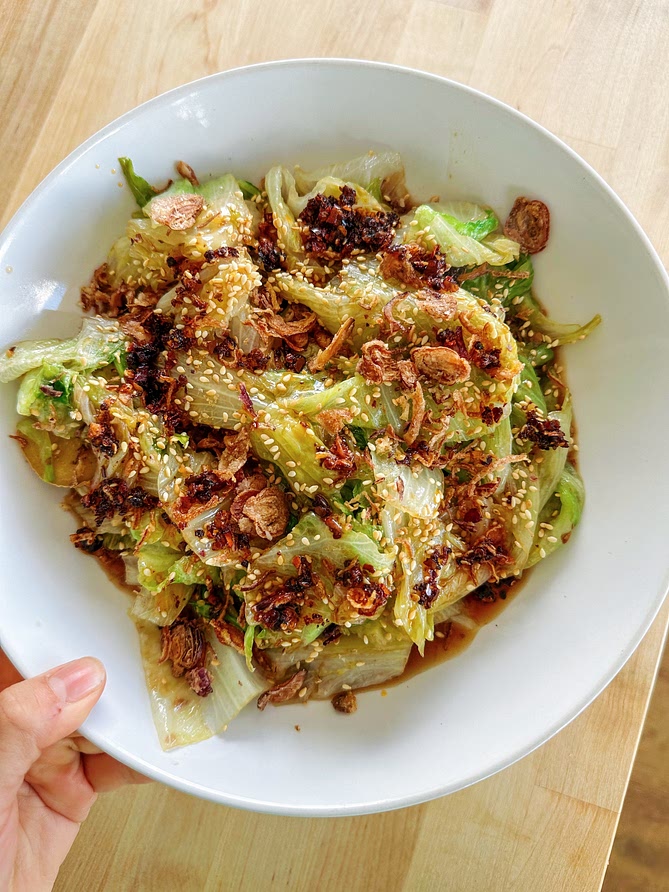 Chinese Stir-Fried Lettuce