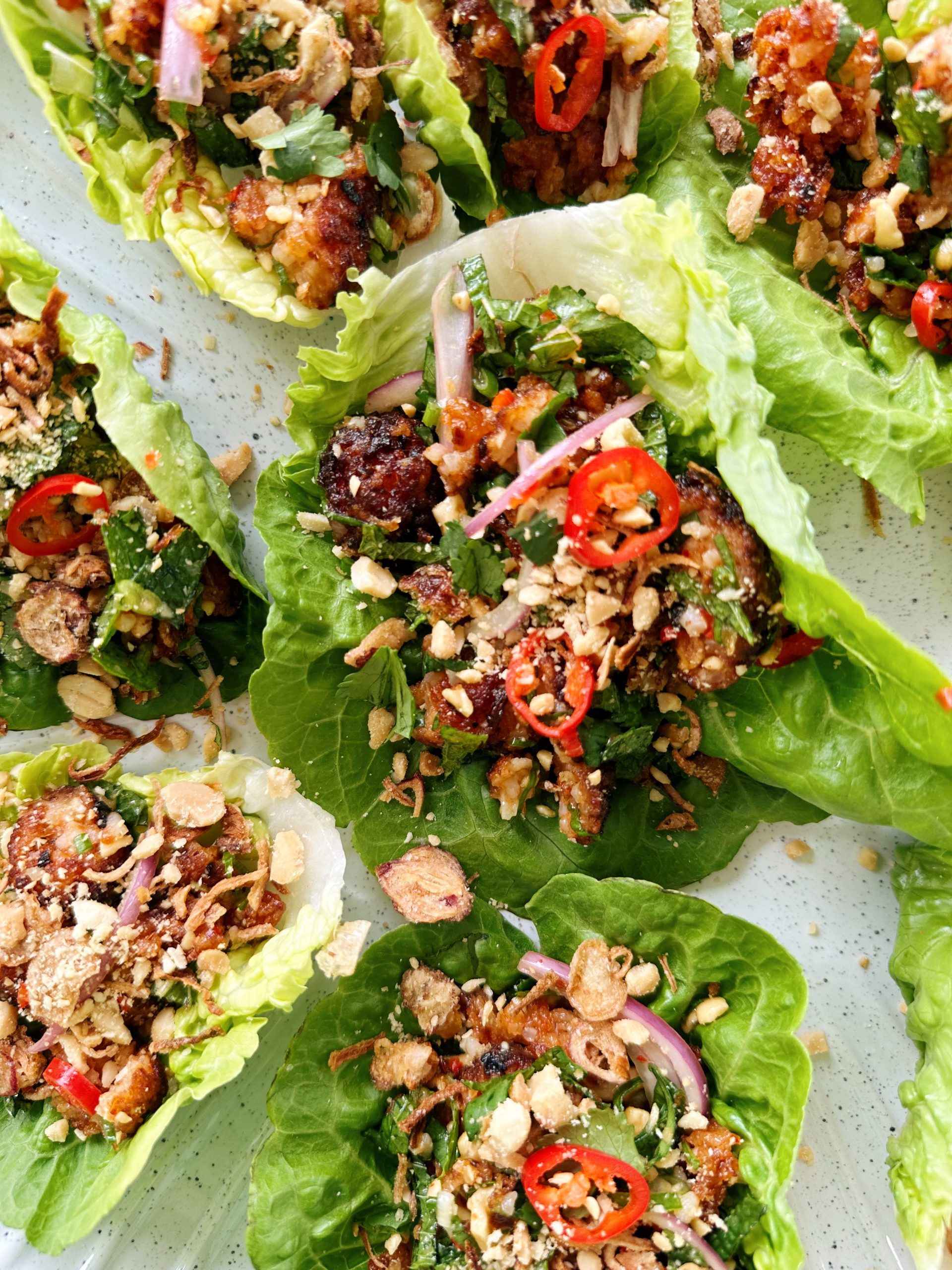 Vegan Crispy Rice Salad (Nam Khao)